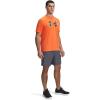 imageUnder Armour Mens Woven Wordmark Shorts026 Castlerock   Fire