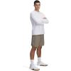 imageUnder Armour Mens Woven Wordmark Shorts201 Taupe Dusk   White