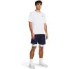 imageUnder Armour Mens Woven Wordmark Shorts410 Midnight Navy   White