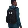 imageUnder Armour UnisexAdult Hustle Sport Backpack  Midnight Navy 410Metallic Silver  One Size Fits AllBlack 001Silver