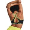 imageUnder Armour Womens Crossback Mid Impact Sports Bra003 Black   Lime Yellow