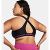 imageUnder Armour Womens Crossback Mid Impact Sports Bra004 Black  Black  Astro Pink