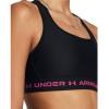 imageUnder Armour Womens Crossback Mid Impact Sports Bra004 Black  Black  Astro Pink