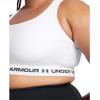 imageUnder Armour Womens Crossback Mid Impact Sports Bra101 White  White  Black
