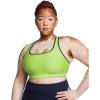 imageUnder Armour Womens Crossback Mid Impact Sports Bra304 Morph Green   White