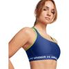 imageUnder Armour Womens Crossback Mid Impact Sports Bra432 Tech Blue  Retro Green  White