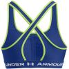 imageUnder Armour Womens Crossback Mid Impact Sports Bra432 Tech Blue  Retro Green  White