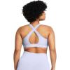 imageUnder Armour Womens Crossback Mid Impact Sports Bra539 Celeste  Celeste  White