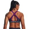 imageUnder Armour Womens Crossback Mid Impact Sports Bra558 Tempered Steel   White