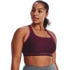 imageUnder Armour Womens Crossback Mid Impact Sports Bra572 Purple Stone   Charged Cherry