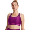 imageUnder Armour Womens Crossback Mid Impact Sports Bra573 Mystic Magenta   Rebel Pink