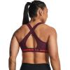 imageUnder Armour Womens Crossback Mid Impact Sports Bra600 Dark Maroon   Beta