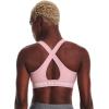 imageUnder Armour Womens Crossback Mid Impact Sports Bra647 Prime Pink   White
