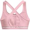 imageUnder Armour Womens Crossback Mid Impact Sports Bra647 Prime Pink   White