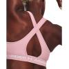 imageUnder Armour Womens Crossback Mid Impact Sports Bra647 Prime Pink   White