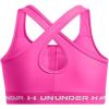 imageUnder Armour Womens Crossback Mid Impact Sports Bra654 Rebel Pink  Rebel Pink  White