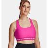 imageUnder Armour Womens Crossback Mid Impact Sports Bra655 Rebel Pink  