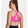 imageUnder Armour Womens Crossback Mid Impact Sports Bra655 Rebel Pink  