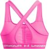 imageUnder Armour Womens Crossback Mid Impact Sports Bra656 Rebel Pink  Rebel Pink  White
