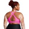 imageUnder Armour Womens Crossback Mid Impact Sports Bra656 Rebel Pink  Rebel Pink  White