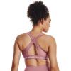 imageUnder Armour Womens Crossback Mid Impact Sports Bra697 Pink Elixir   White