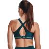 imageUnder Armour Womens Crossback Mid Impact Sports Bra716 Tourmaline Teal   Opal Green