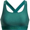 imageUnder Armour Womens Crossback Mid Impact Sports Bra722 Coastal Teal   Lime Surge