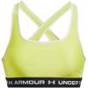 imageUnder Armour Womens Crossback Mid Impact Sports Bra743 Lime Yellow   White