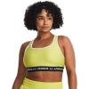 imageUnder Armour Womens Crossback Mid Impact Sports Bra743 Lime Yellow   White
