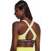 imageUnder Armour Womens Crossback Mid Impact Sports Bra743 Lime Yellow   White