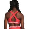 imageUnder Armour Womens Crossback Mid Impact Sports Bra814 Red Solstice  Red Solstice  White