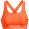 imageUnder Armour Womens Crossback Mid Impact Sports Bra866 Orange Blast   Frosted Orange
