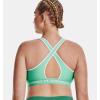 imageUnder Armour Womens Crossback Mid Impact Sports Bra958 Green Breeze   White
