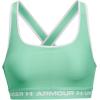 imageUnder Armour Womens Crossback Mid Impact Sports Bra958 Green Breeze   White