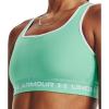 imageUnder Armour Womens Crossback Mid Impact Sports Bra958 Green Breeze   White