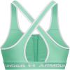 imageUnder Armour Womens Crossback Mid Impact Sports Bra958 Green Breeze   White