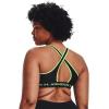 imageUnder Armour Womens Crossback Mid Impact Sports BraBlack 002Quirky Lime