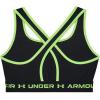 imageUnder Armour Womens Crossback Mid Impact Sports BraBlack 002Quirky Lime