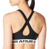 imageUnder Armour Womens Crossback Mid Impact Sports BraBlackWhite