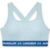 imageUnder Armour Womens Crossback Mid Impact Sports BraBreaker Blue 478White