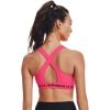imageUnder Armour Womens Crossback Mid Impact Sports BraCerise 653Black
