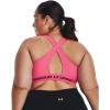 imageUnder Armour Womens Crossback Mid Impact Sports BraCerise 653Black