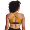 imageUnder Armour Womens Crossback Mid Impact Sports BraCruise Gold 588White