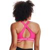 imageUnder Armour Womens Crossback Mid Impact Sports BraElectro Pink 695White