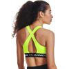imageUnder Armour Womens Crossback Mid Impact Sports BraHighvis Yellow 731White