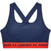 imageUnder Armour Womens Crossback Mid Impact Sports BraIndigo 404Phoenix Fire