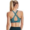 imageUnder Armour Womens Crossback Mid Impact Sports BraLegion Blue Light Heather 400Breeze