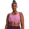 imageUnder Armour Womens Crossback Mid Impact Sports BraPlanet Pink Light Heather 680Pink Quartz