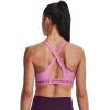 imageUnder Armour Womens Crossback Mid Impact Sports BraPlanet Pink Light Heather 680Pink Quartz