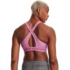 imageUnder Armour Womens Crossback Mid Impact Sports BraPlanet Pink Light Heather 680Pink Quartz